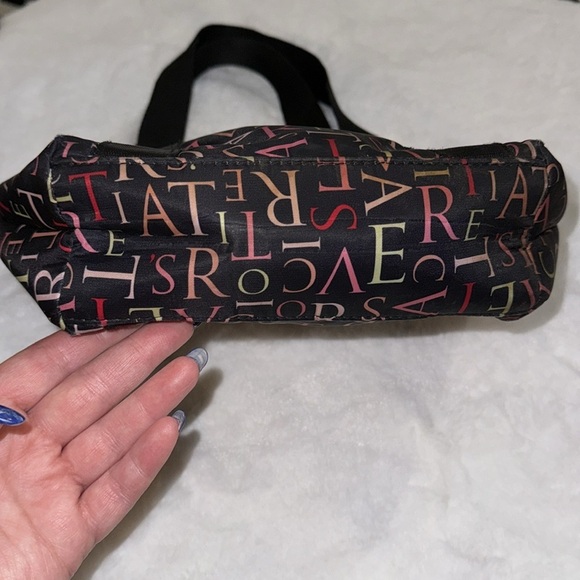 Y2K Victoria’s Secret Print Tote Bag Vintage Purse Handbag Makeup Travel PINK - Picture 7 of 10